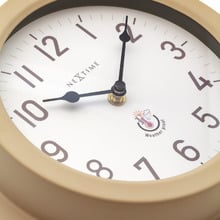 22cm Brown NeXtime Poppy Outdoor Wall Clock